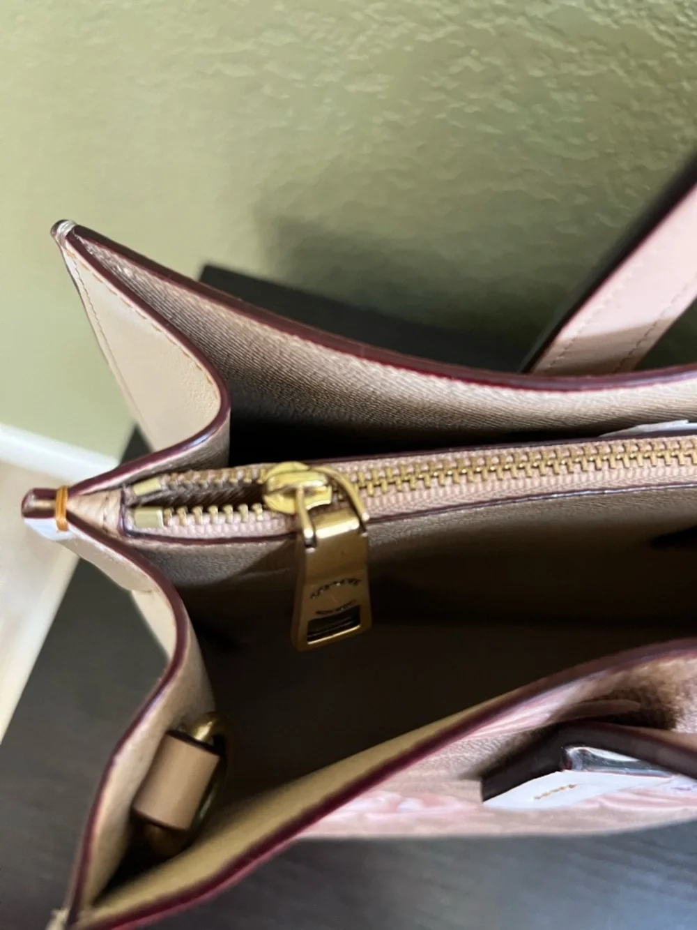 Coach Charlie Rose Print Large Satchel Bag - Picture 9 of 12